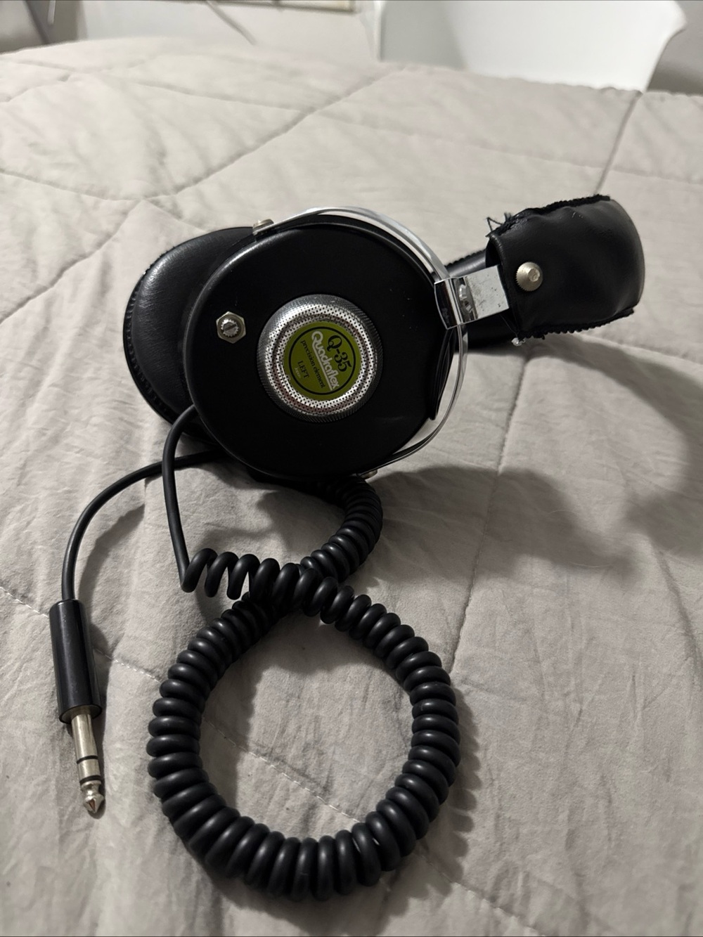 Vintage Quadraflex Q-35 Stereo Studio Headphones Made In Japan Untested